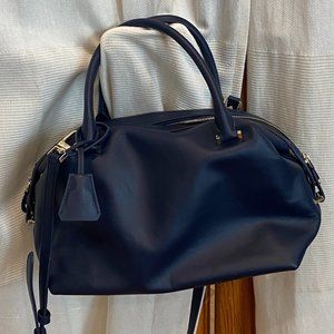 Italic Valerie Leather Satchel, Navy